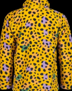 Sale Didriksons Monte Printed Kids' Full-Zip Wild dot Yellow
