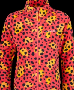 Online Didriksons Monte Printed Kids' Full-Zip Wild dot Pink