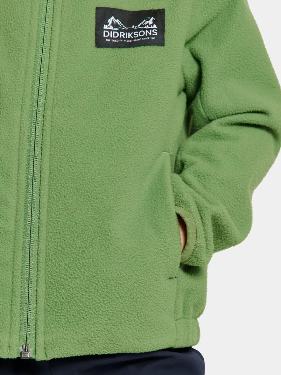 Clearance Didriksons Muskot Kids' Jacket Algae Green