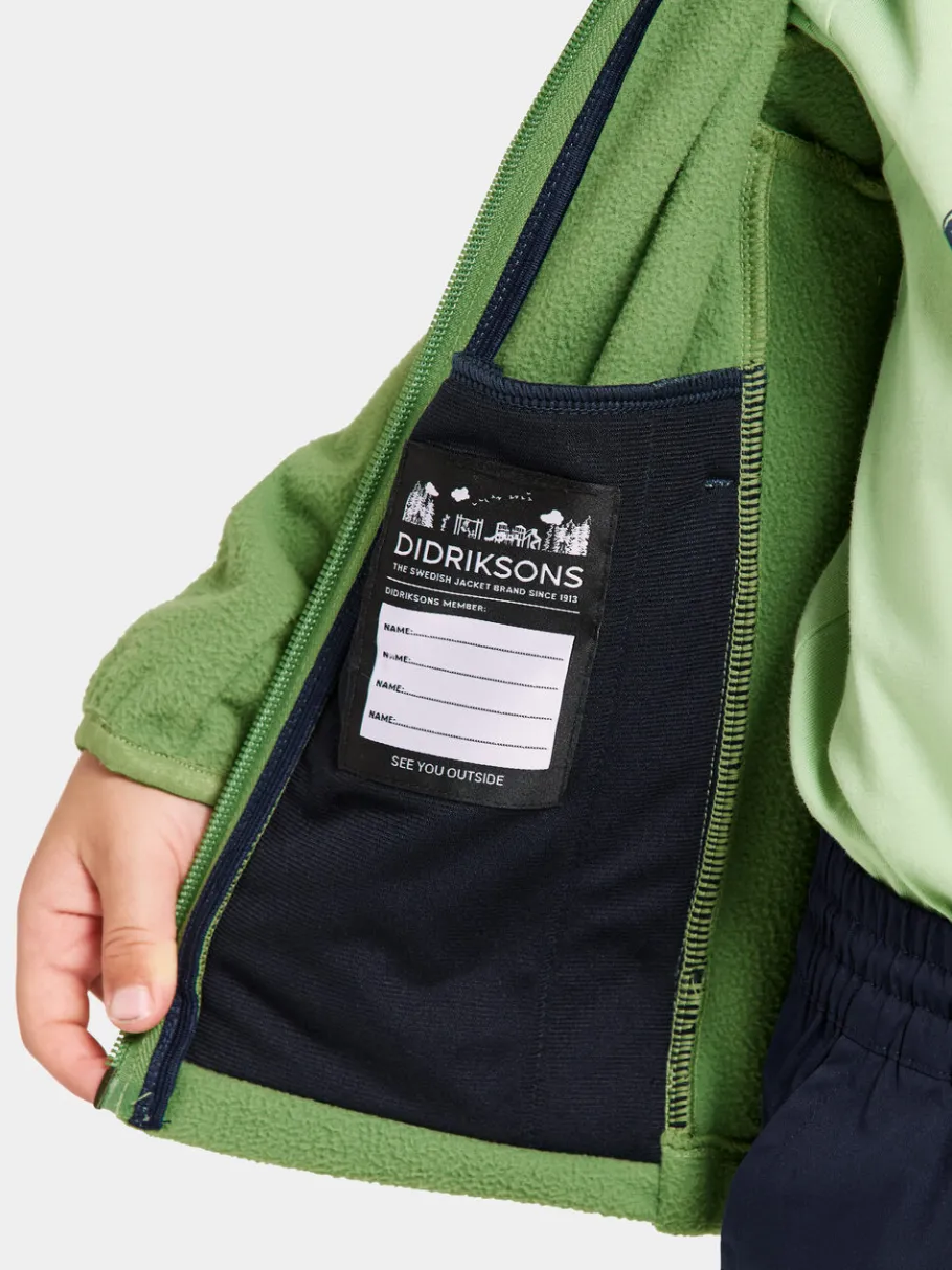 Clearance Didriksons Muskot Kids' Jacket Algae Green