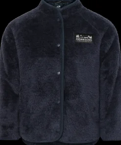Hot Didriksons Mylla Kids' Full Button Navy
