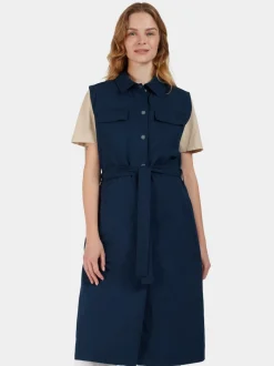 Outlet Didriksons Nellie Vest Dark Night Blue