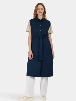 Outlet Didriksons Nellie Vest Dark Night Blue