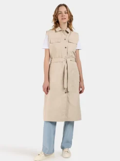 Discount Didriksons Nellie Vest Clay Beige