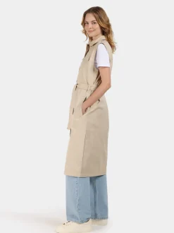 Discount Didriksons Nellie Vest Clay Beige