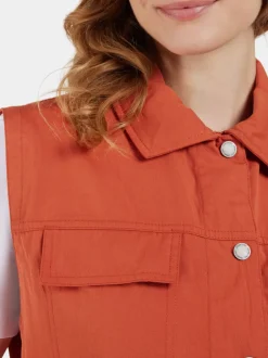 Best Didriksons Nellie Vest Brique red