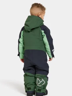 Online Didriksons Neptun Kids' Coverall Pine Green