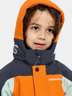 Sale Didriksons Neptun Kids' Coverall Orange Jam