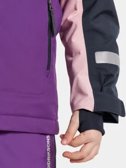 New Didriksons Neptun Kids' Jacket Royal Purple