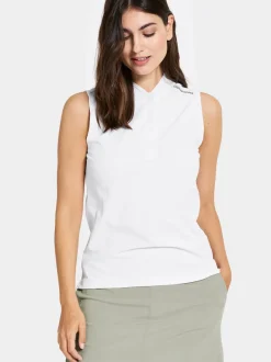 Best Didriksons Nikki Sleeveless Polo Snow white
