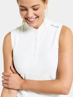 Best Didriksons Nikki Sleeveless Polo Snow white