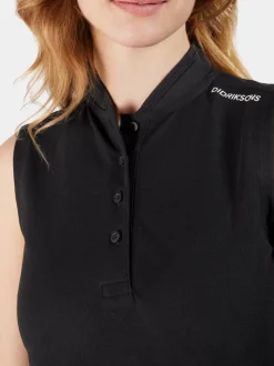 New Didriksons Nikki Sleeveless Polo Black