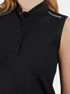 New Didriksons Nikki Sleeveless Polo Black