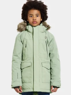 New Didriksons Oxid Kids' Parka Light Moss