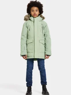New Didriksons Oxid Kids' Parka Light Moss