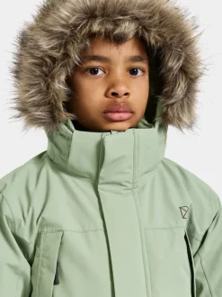 New Didriksons Oxid Kids' Parka Light Moss