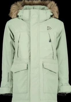 New Didriksons Oxid Kids' Parka Light Moss