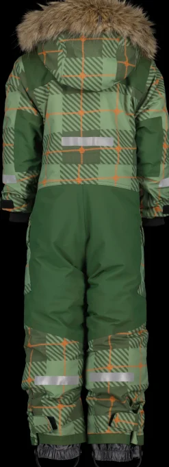 Outlet Didriksons Polarbjörnen Kids' Coverall Printed Termos Pine Green
