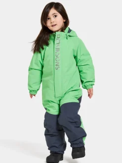 Sale Didriksons Talvi Kids' Coverall Dusty Lime