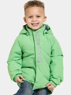 Clearance Didriksons Talvi Kids' Jacket Dusty Lime