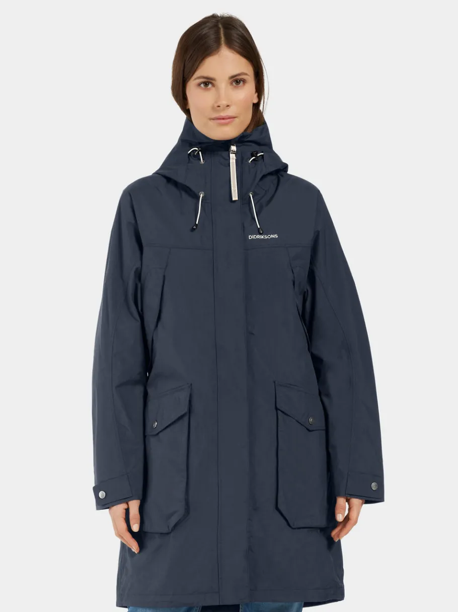 Outlet Didriksons Thelma Parka Dark Night Blue