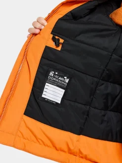 Clearance Didriksons Tundran Kids' Parka Orange Jam