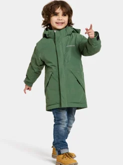 Sale Didriksons Tundran Kids' Parka Pine Green
