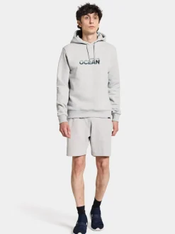 Discount Didriksons Ven Men's Hoodie Ocean Aluminum melange