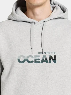 Discount Didriksons Ven Men's Hoodie Ocean Aluminum melange