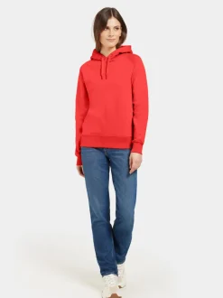 Clearance Didriksons Ven Women's Hoodie Pomme Red