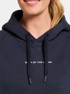Online Didriksons Ven Women's Hoodie Printed Navy