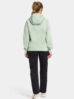 New Didriksons Ven Women's Hoodie Printed Pale Mint