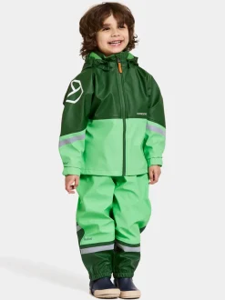 Clearance Didriksons Waterman Kids' Set Dusty Lime