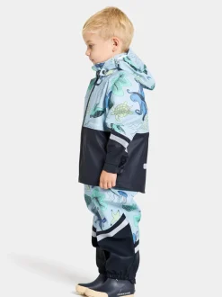 Didriksons Waterman Printed Kids' Set Ocean Multi Blue