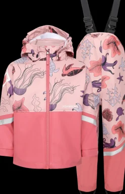 Hot Didriksons Waterman Printed Kids' Set Ocean Multi Pink