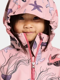 Hot Didriksons Waterman Printed Kids' Set Ocean Multi Pink