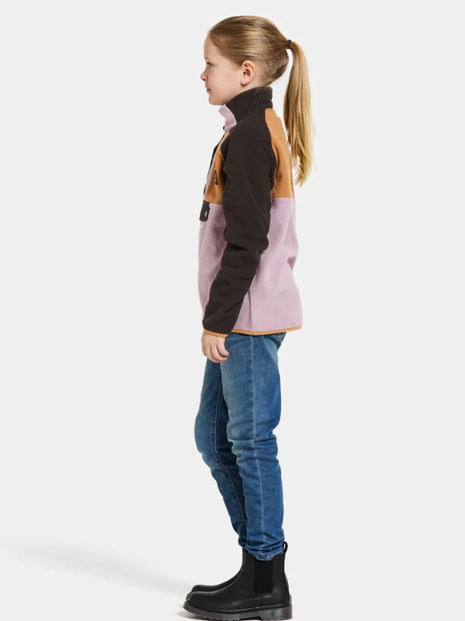Clearance Didriksons Yokto Kids' half button Dusty lilac