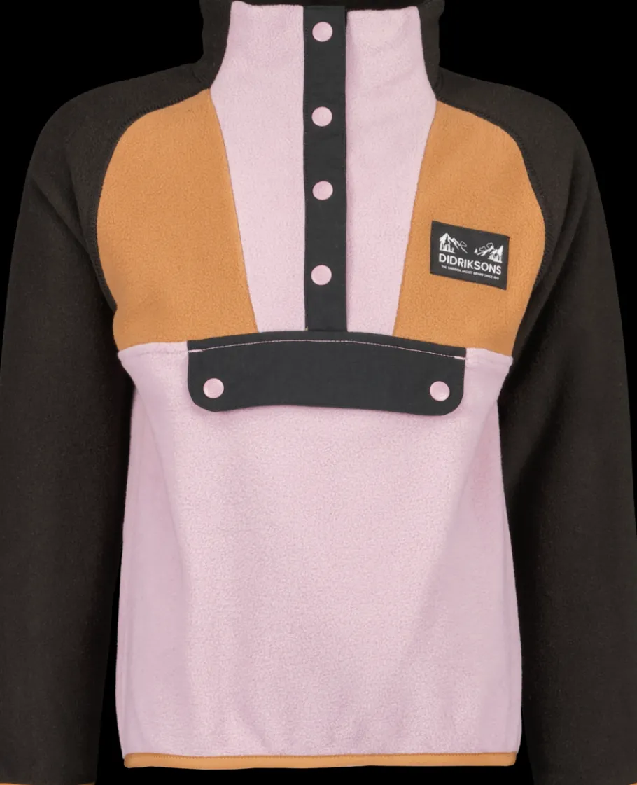 Clearance Didriksons Yokto Kids' half button Dusty lilac