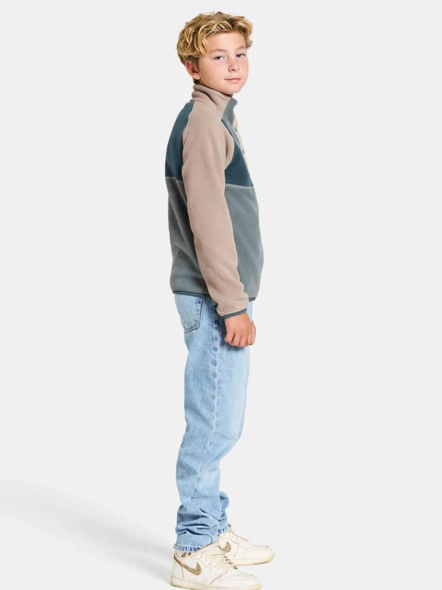 Hot Didriksons Yokto Kids' half button Factory Blue