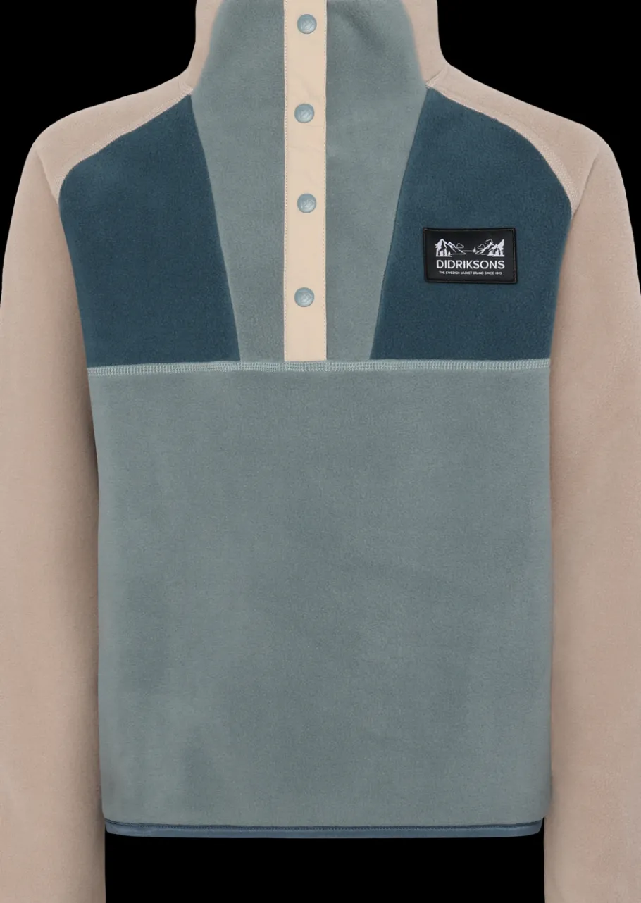 Hot Didriksons Yokto Kids' half button Factory Blue