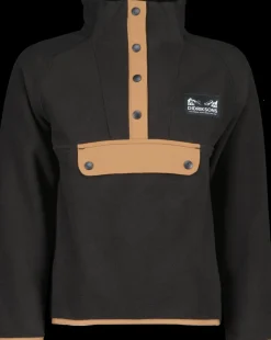 Online Didriksons Yokto Kids' half button Black